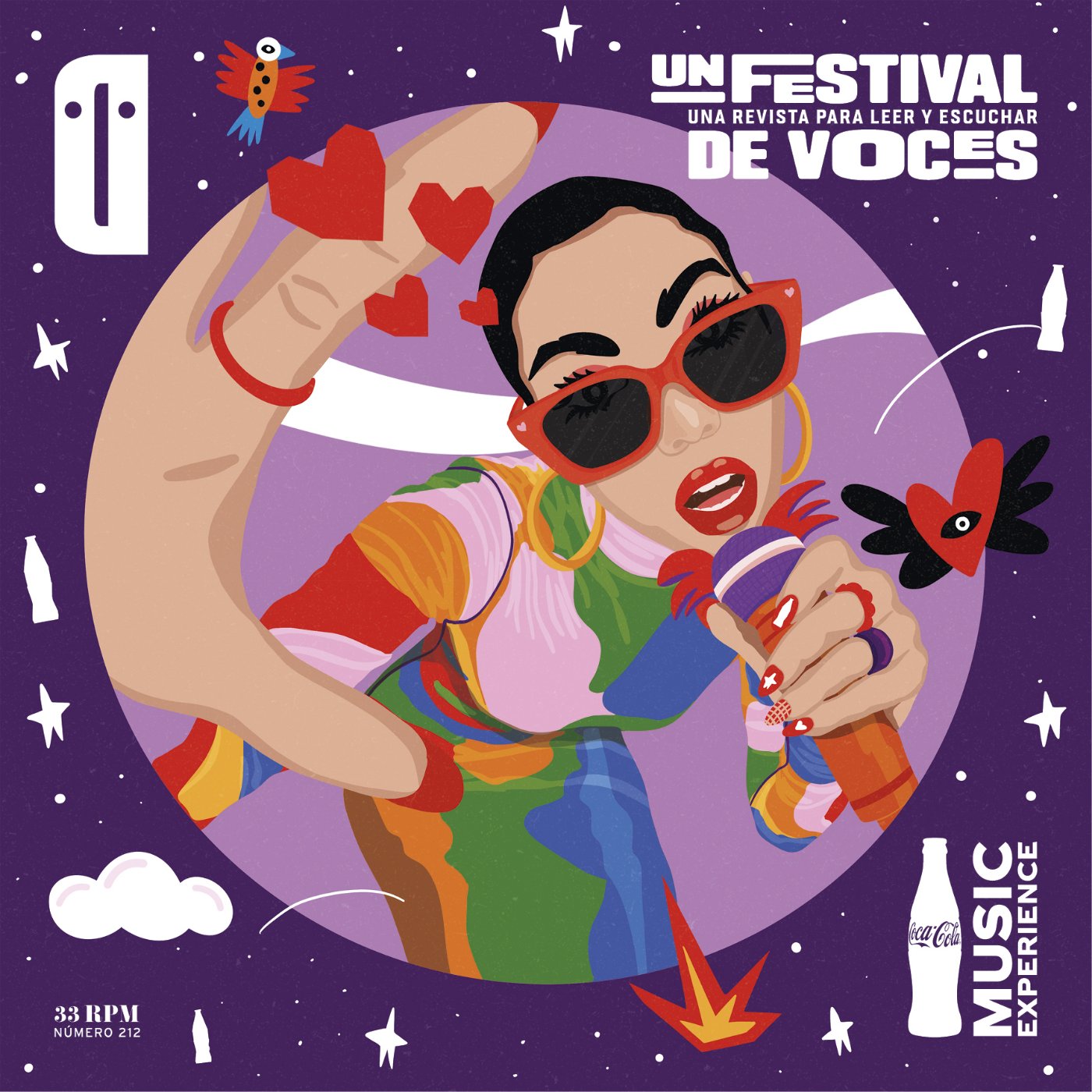 Portada de Un Festival de Voces — ilustración de Kiikii Jova