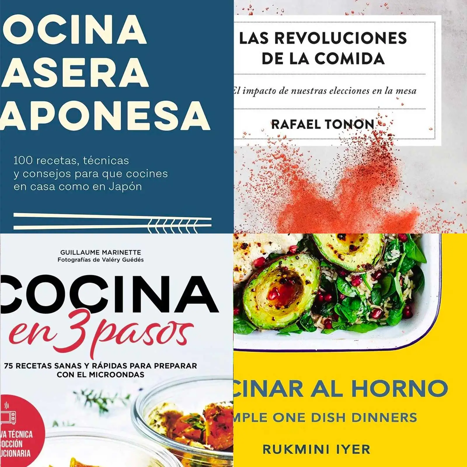Libros de cocina que no se van a leer