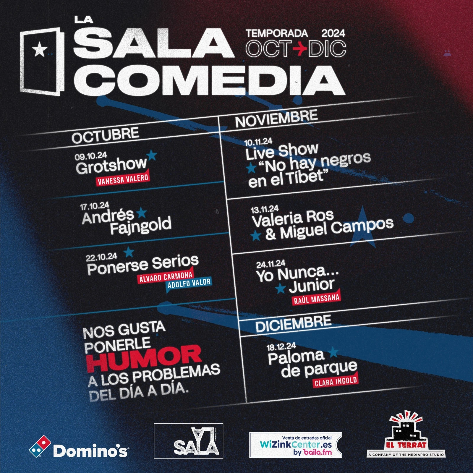 Programación de un ciclo de comedia en Madrid