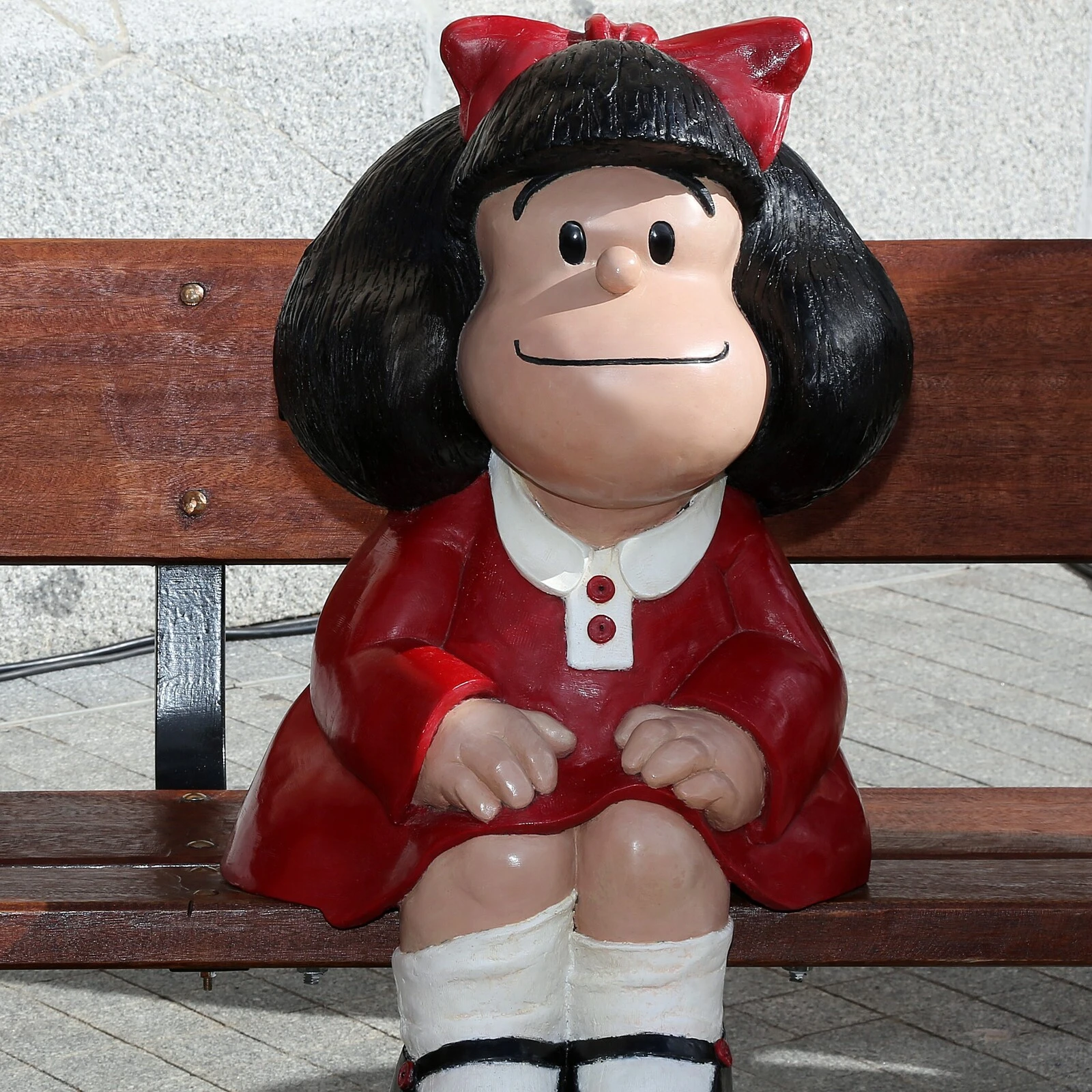 Escultura de Mafalda en Madrid Matadero