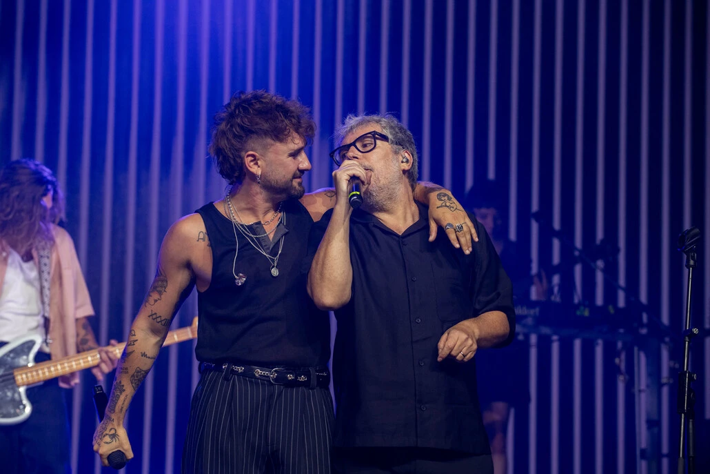 Dani e Ivan Ferreiro en la presentación del documental 'Todo Cambia'