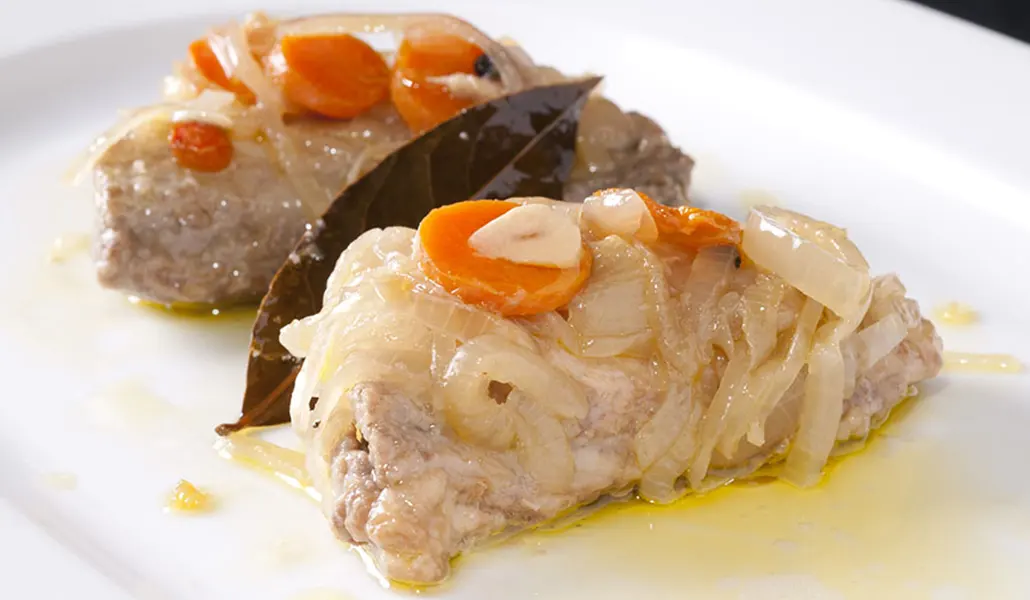 Ventresca en Escabeche del restaurante Ponzano