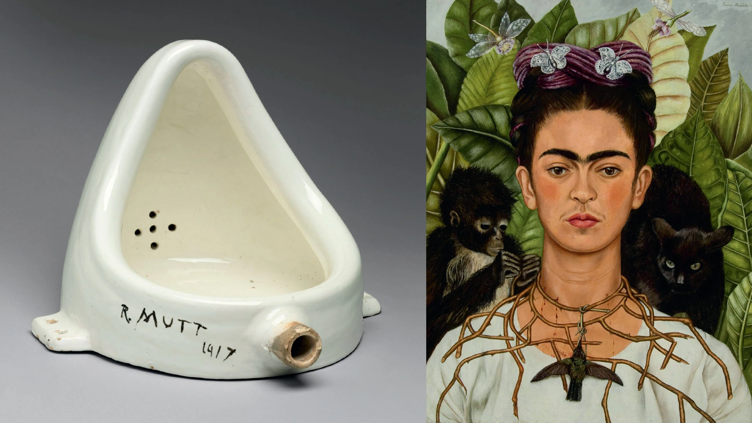 Duchamp y Frida Kahlo