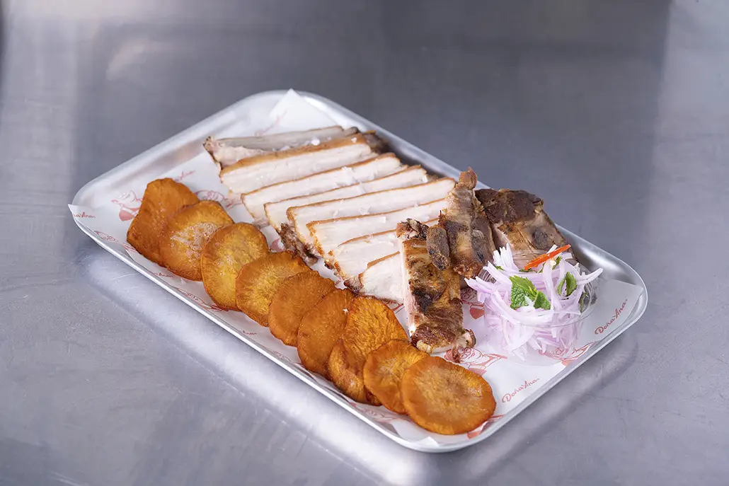 Chicharrón de la sanguchería Doña Ana